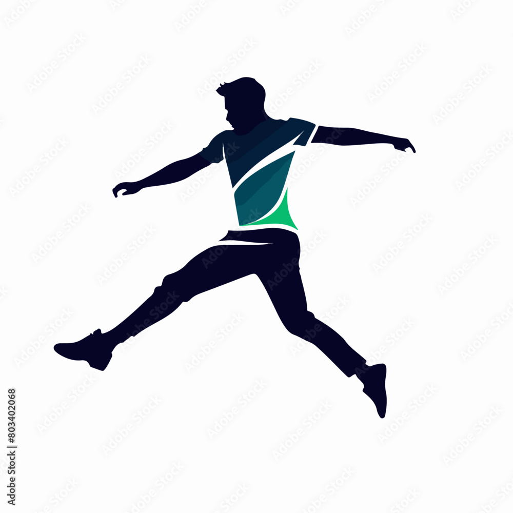 Vivid Jump: Silhouette in Motion Vivid Jump: Silhouette in Motion