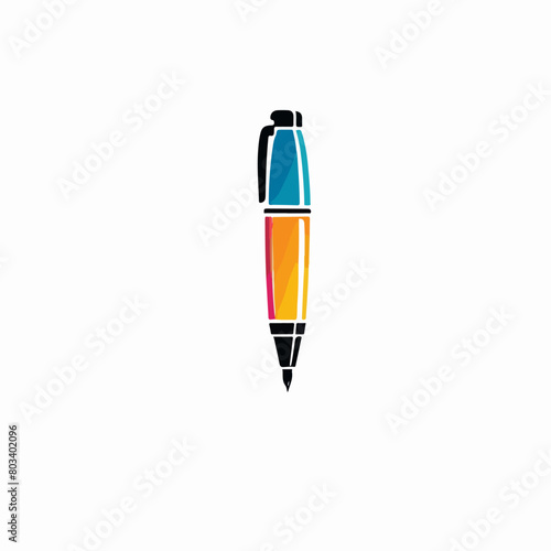 Essential Office Tool: Ballpoint Pen Vector