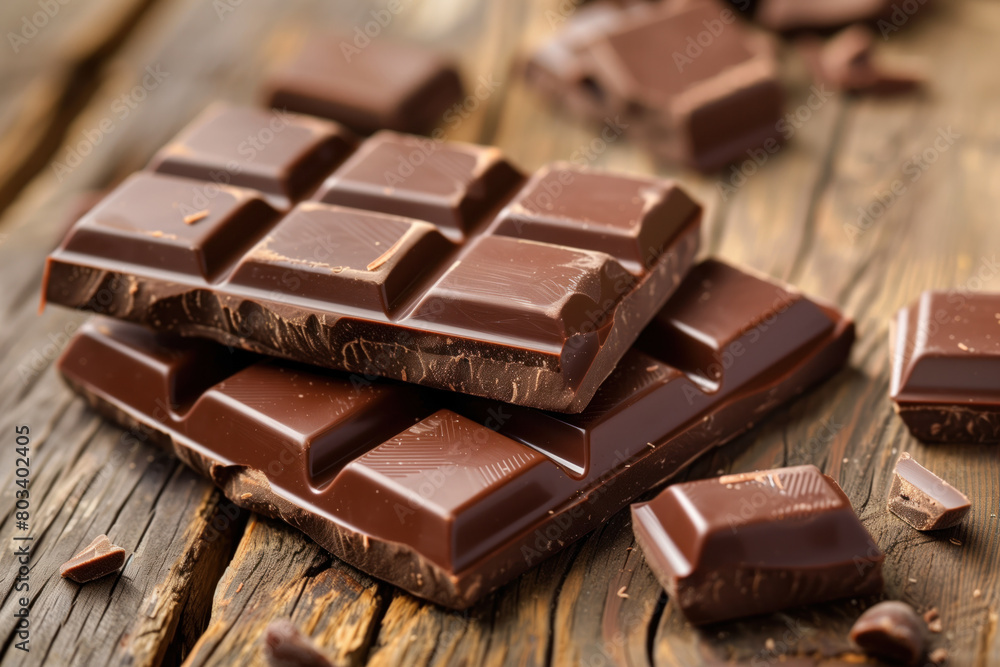 World Chocolate Day Greeting Card, Generative AI World Chocolate Day Greeting Card, Generative AI