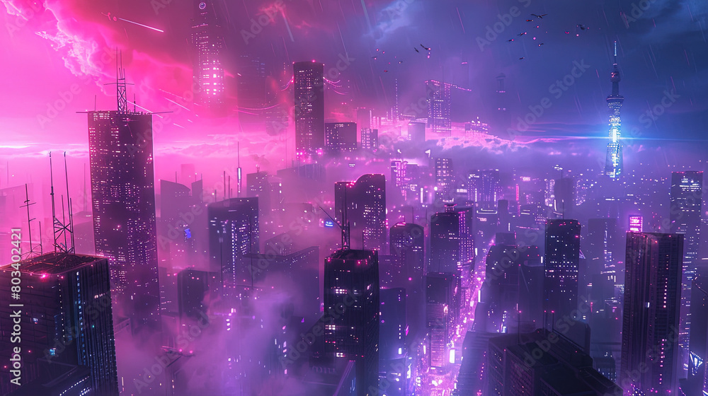 synth wave city in anime manga style, lofi vibes, morning sunrise synth wave city in anime manga style, lofi vibes, morning sunrise