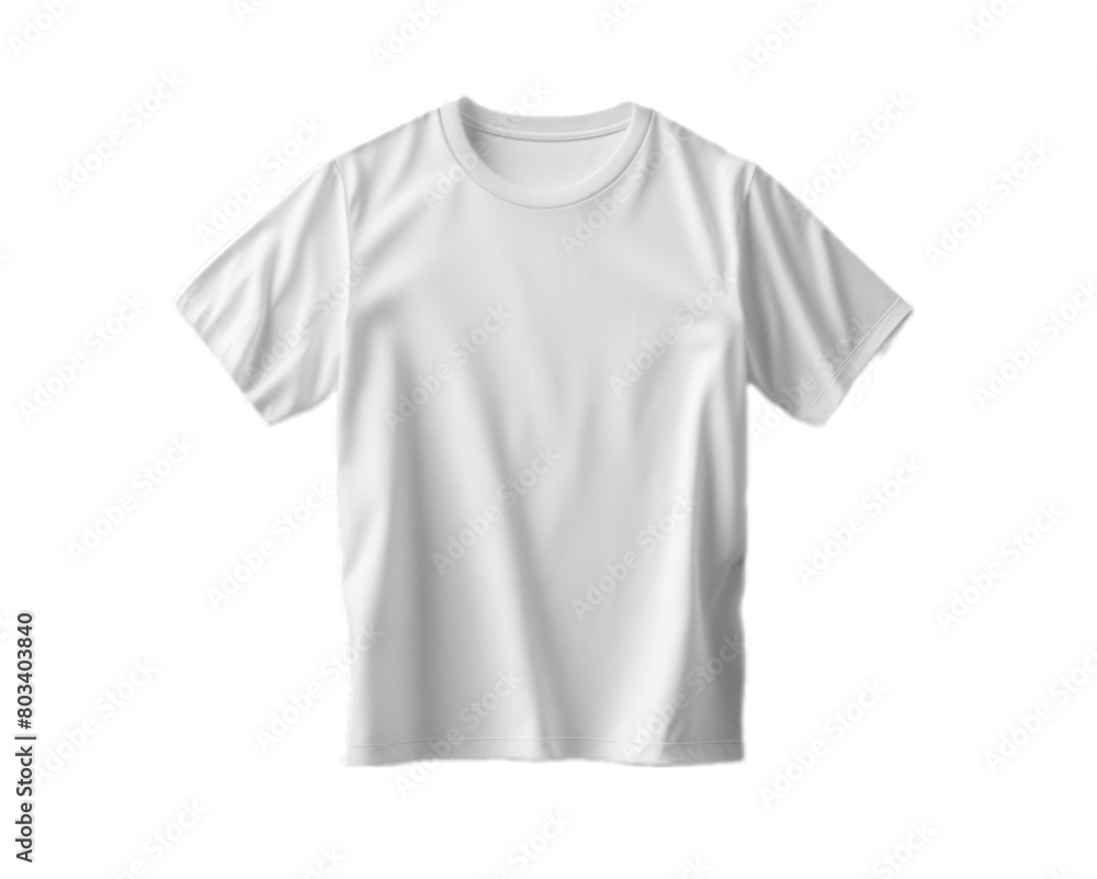 White t shirt mockup isolated on transparent background White t shirt mockup isolated on transparent background