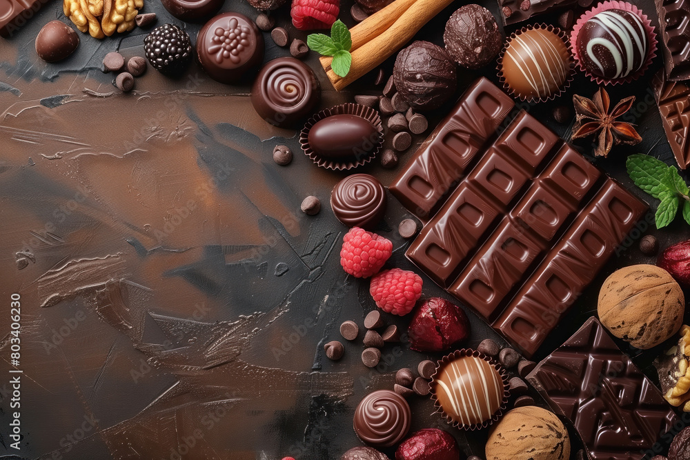 World Chocolate Day Greeting Card, Generative AI World Chocolate Day Greeting Card, Generative AI