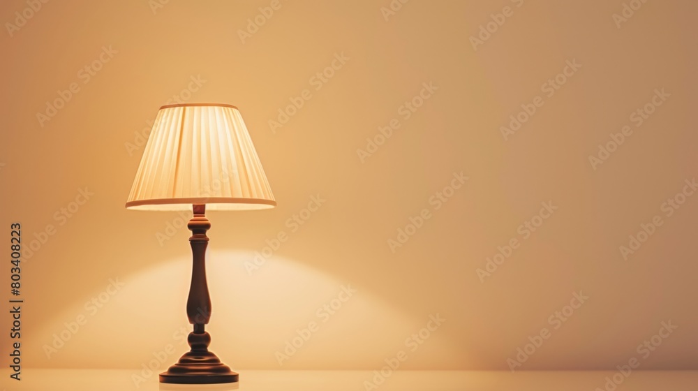 Modern base and lampshade on clean white background Modern base and lampshade on clean white background