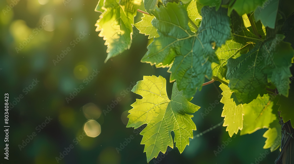 Nature's Network: A Close-up of Vine Leaves Nature's Network: A Close-up of Vine Leaves