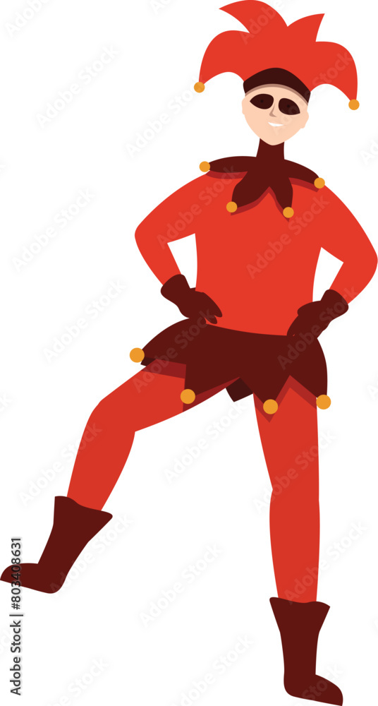 Success joker card icon cartoon vector. Jokes maces. Cute game acrobat Success joker card icon cartoon vector. Jokes maces. Cute game acrobat