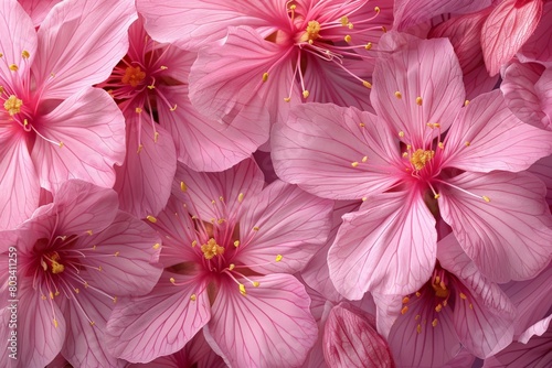 Blooming Pink Miosotis Flowers
