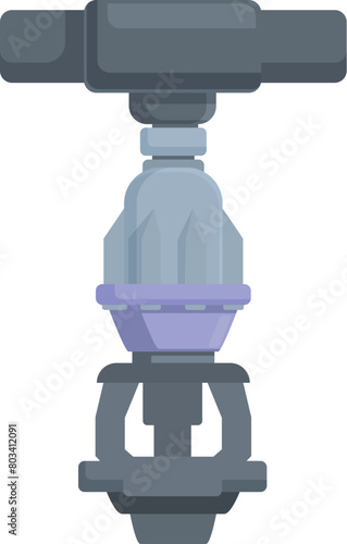 Security system icon cartoon vector. Agriculture drip. Smart irrigate