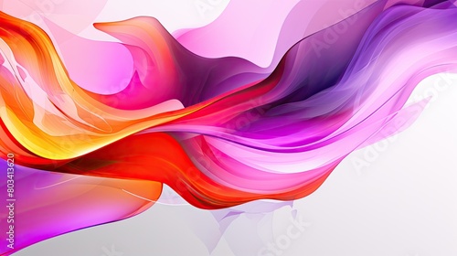 Wavy colorful background made of flowing paint. Abstract background for graphic design.