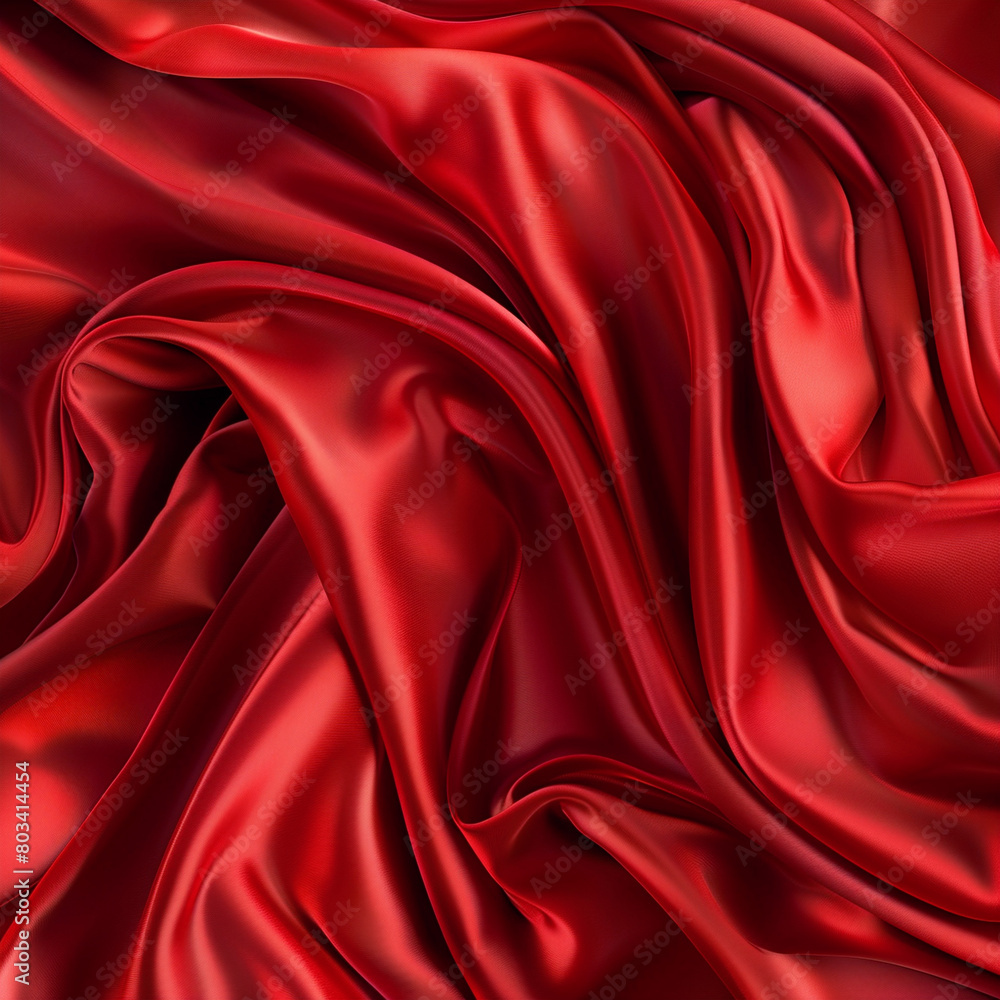 Obraz premium Bright red silk background