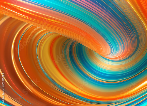 Bright stylish modern wave background in different colors generative ai