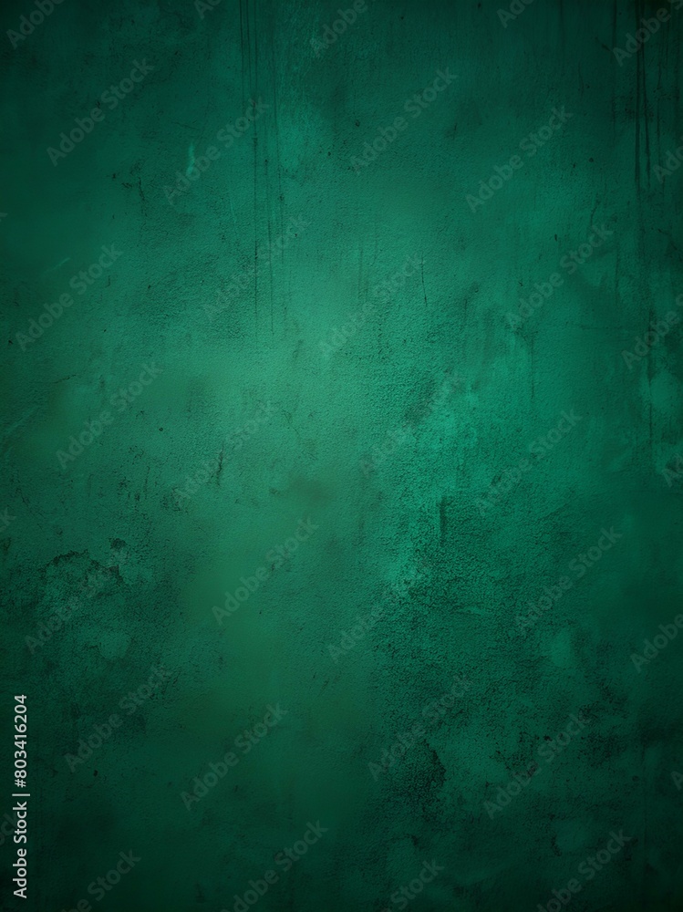 Fototapeta premium Dark Green Colored Wall Texture Background: Abstract Backgrounds for Depth and Character