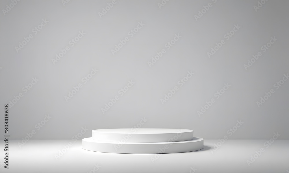 minimal background podium and white background, garage theme for product presentation minimal background podium and white background, garage theme for product presentation