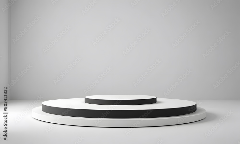minimal background podium and white background, garage theme for product presentation minimal background podium and white background, garage theme for product presentation