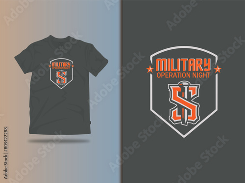 Military Vector T-Shirt Design