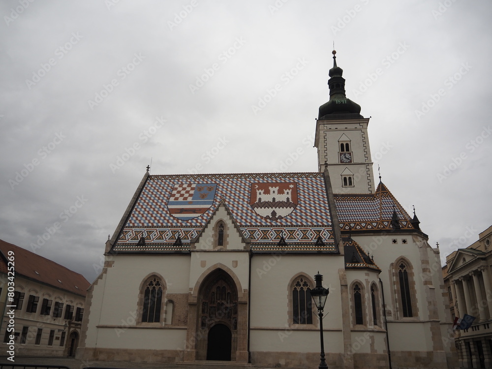 Fototapeta premium St. Mark's Church, Zagreb