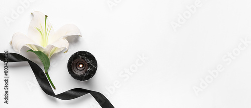 Beautiful lily flower with ...