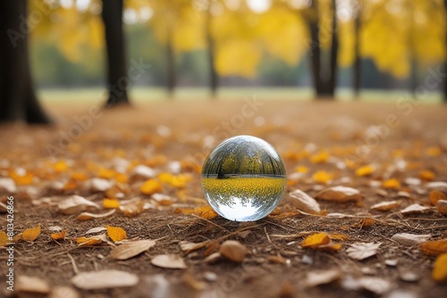 autumn leaves in the park