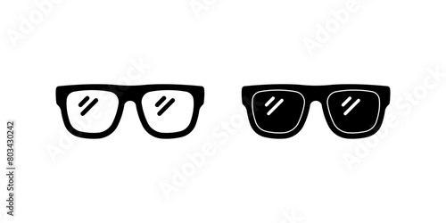 Eyeglasses icon set. for mobile concept and web design. vector illustration