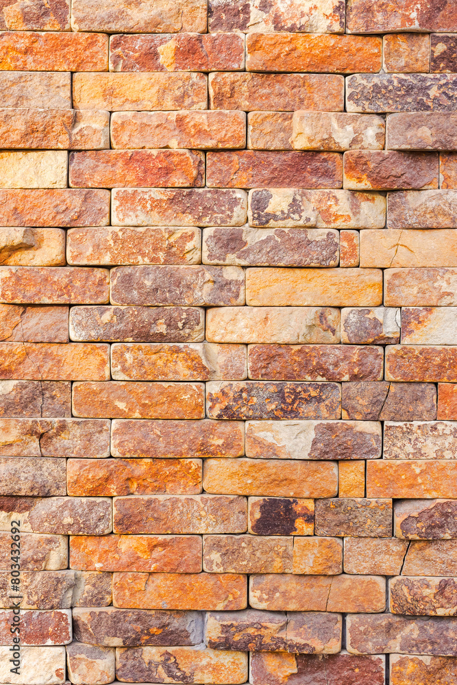 masonry of yellow brick tile. decorative architecture pattern for outdoor renovation masonry of yellow brick tile. decorative architecture pattern for outdoor renovation