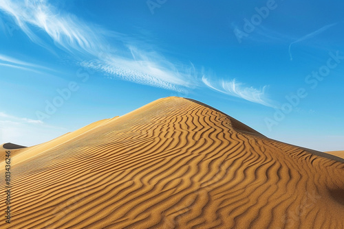 A picture of a perfectly sculpted sand dune, representing the beauty of natural formations.
