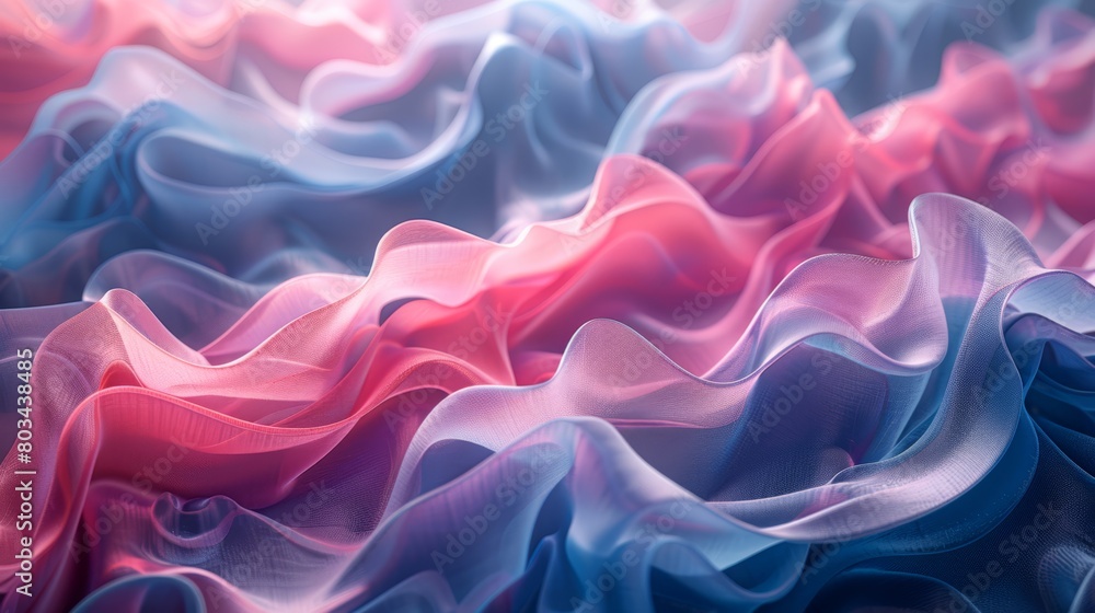 Fototapeta premium Colorful Abstract Waves in 3D