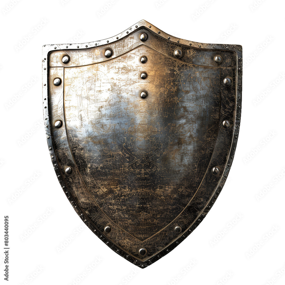 A metallic shield on white background,png A metallic shield on white background,png