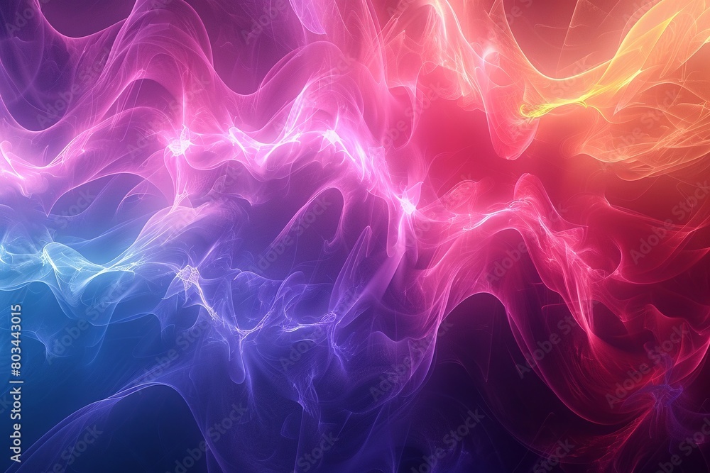 Abstract neon fractal wallpaper with space , pastel Abstract neon fractal wallpaper with space , pastel
