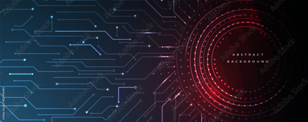 Obraz premium Technology abstract futuristic science background for internet business. Big data concept. Vector art.