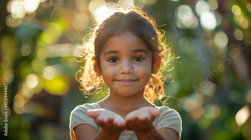 A photograph capturing a moment of someone passing on the value of generosity to future generations, whether it's teaching children the importance of giving back, setting up a charitable foundation.