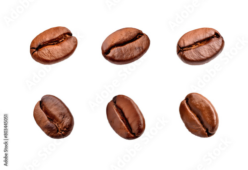 coffee beans isolated on white