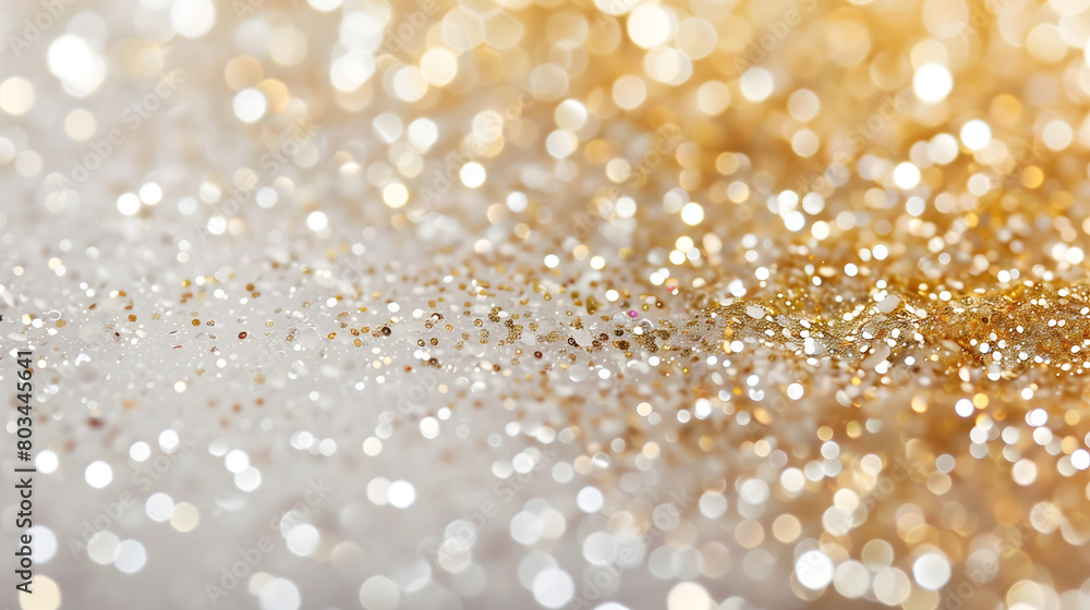 White and gold glitter background design White and gold glitter background design