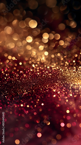 Red and gold glitter background design