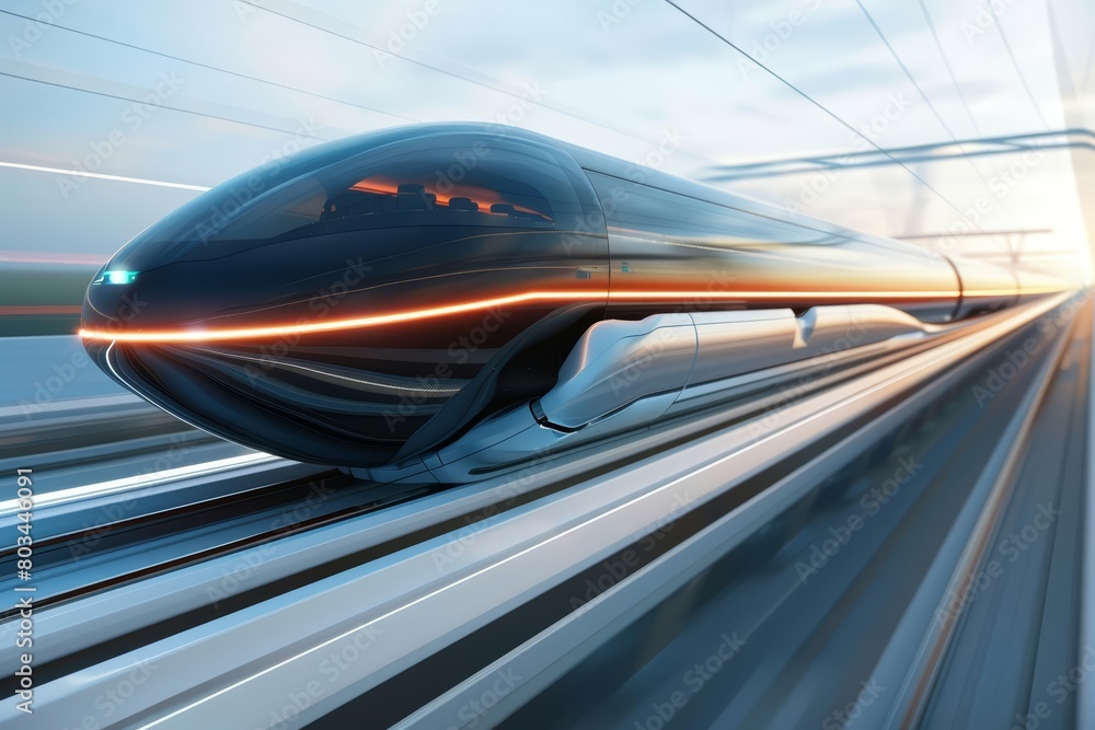 Fototapeta premium The future of transportation is here