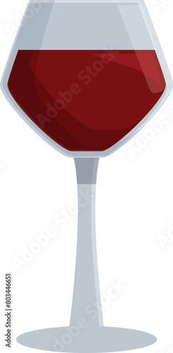 Zero alcohol wine glass icon cartoon vector. Advice object. Crystal pot