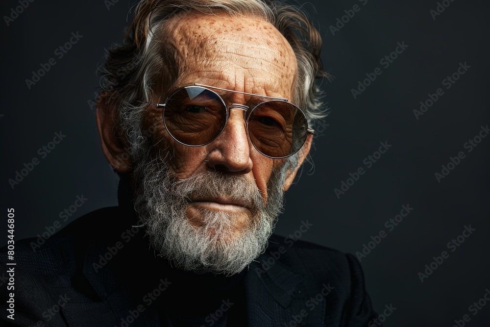 Old Man With Beard and Glasses Old Man With Beard and Glasses