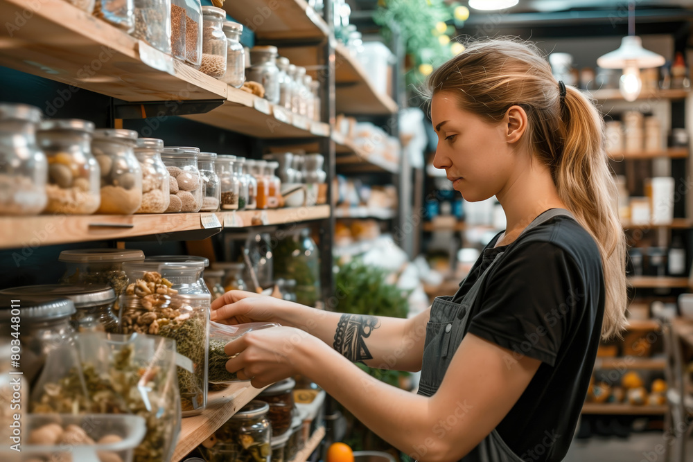 Shopping at a Zero-Waste Store