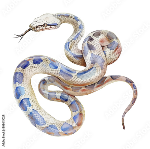 snake watercolor digital painting good quality