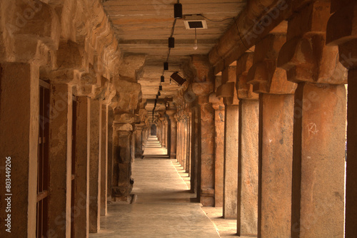 Thanjavur Temple corridor, Thanjavur , Tamilnadu, India © Dhaya
