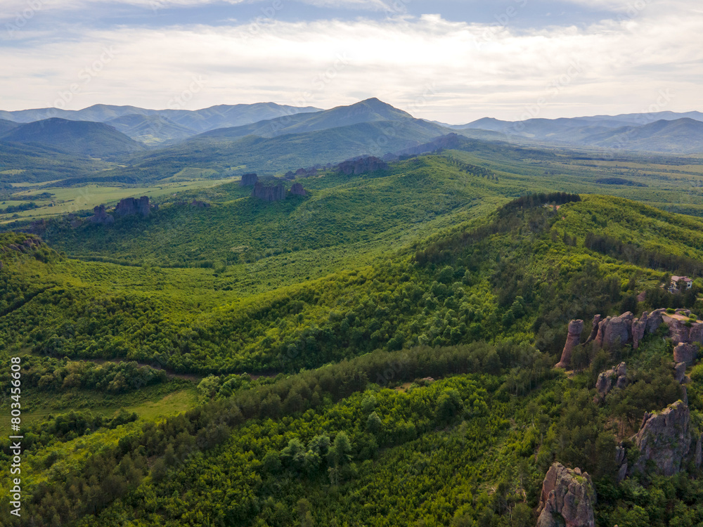 Obraz premium Aerial view of Belogradchik Rocks, Bulgaria