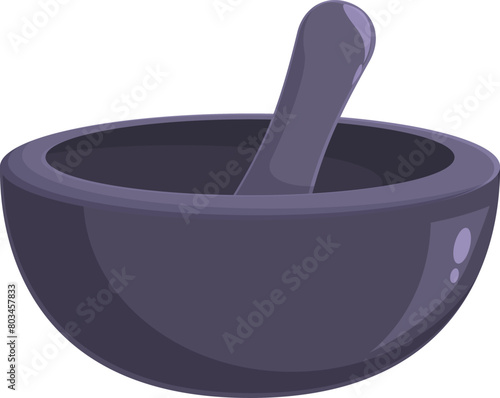 Alchemist pot icon cartoon vector. Object formula asset. Chemistry item