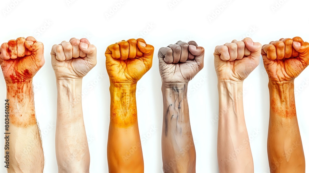 Harmonious Diversity: Aligned Toned Fists Harmonious Diversity: Aligned Toned Fists