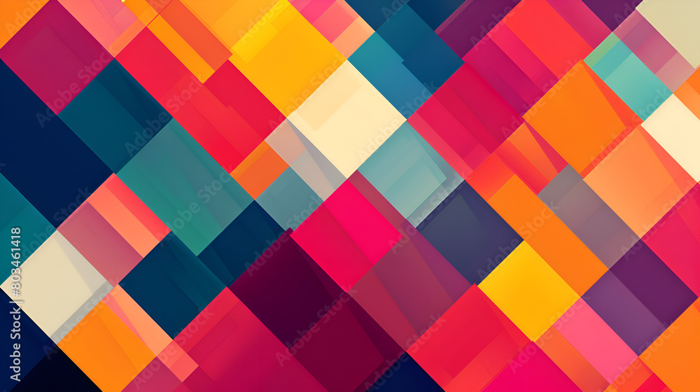 Bold and Artistic Colorful Abstract Geometric Background Intended for Creative Poster Work