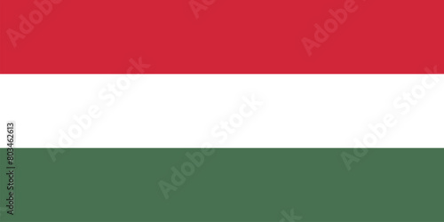 National flag of Hungary original size and colors vector illustration, Magyarorszag zaszlaja is official flag of Hungary, Hungary flag
