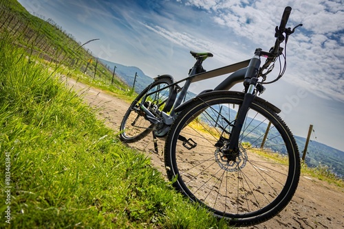 Cycling in the vineyards in the Ahr Valley  bicycle