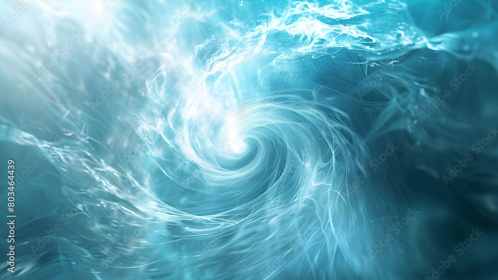 The Creation of a Digital Whirlpool in the Vast Expanse of Cyberspace. Concept Digital Art, Technology, Cyberspace, Whirlpool Effect, Virtual Reality