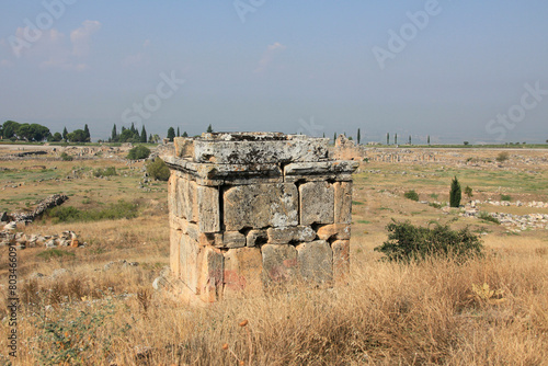 Tomb at Hierapolis Ancient City, Pamukkale, Denizli City, Turkey photo