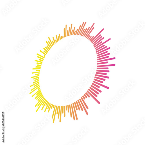 modern sound wave logo premium template