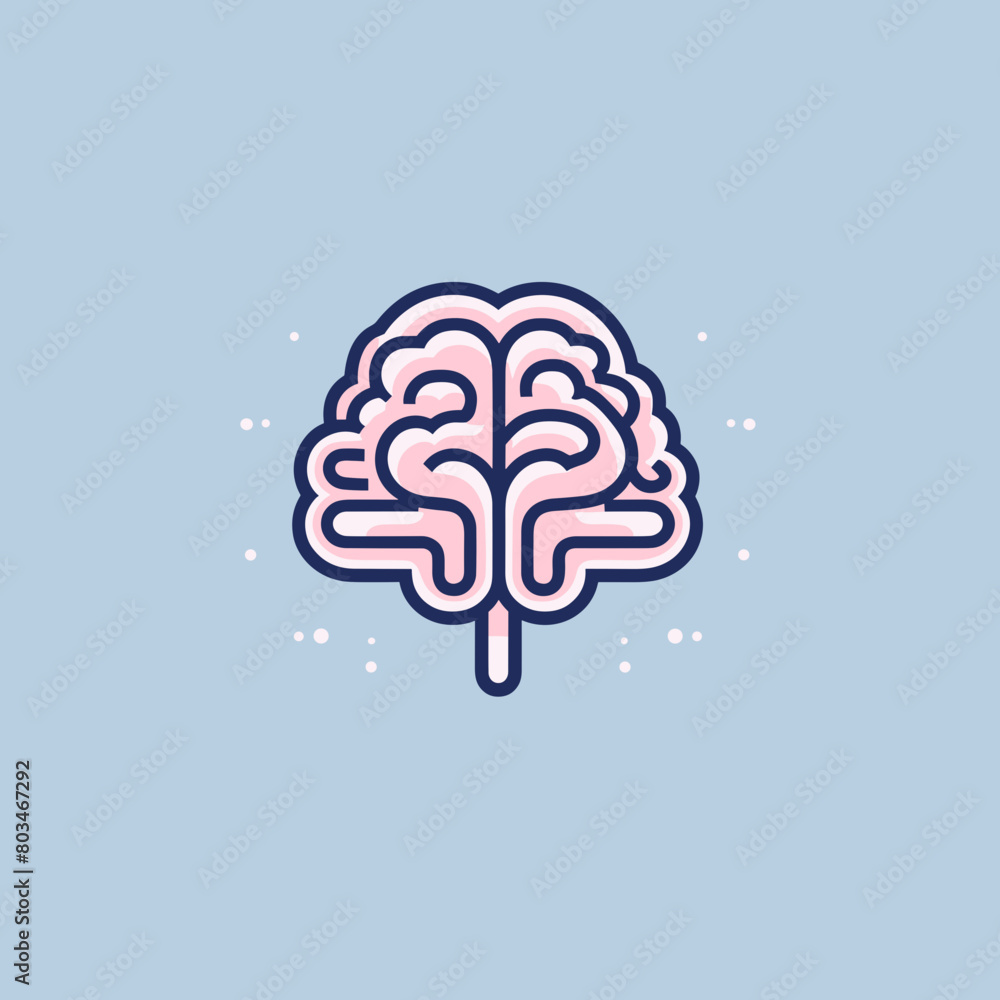 human brain illustration human brain illustration