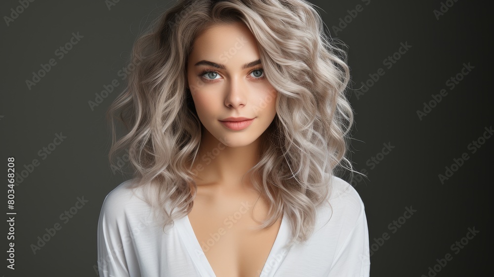 Fototapeta premium Blonde Woman Posing for Picture
