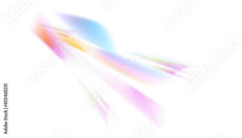 Rainbow light. Rainbow light refraction isolated on transparent background. Vector